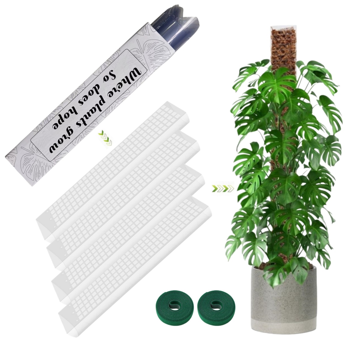 Sphagnum Moss Dry - Пластиковая опора для растений Moss Pole:
